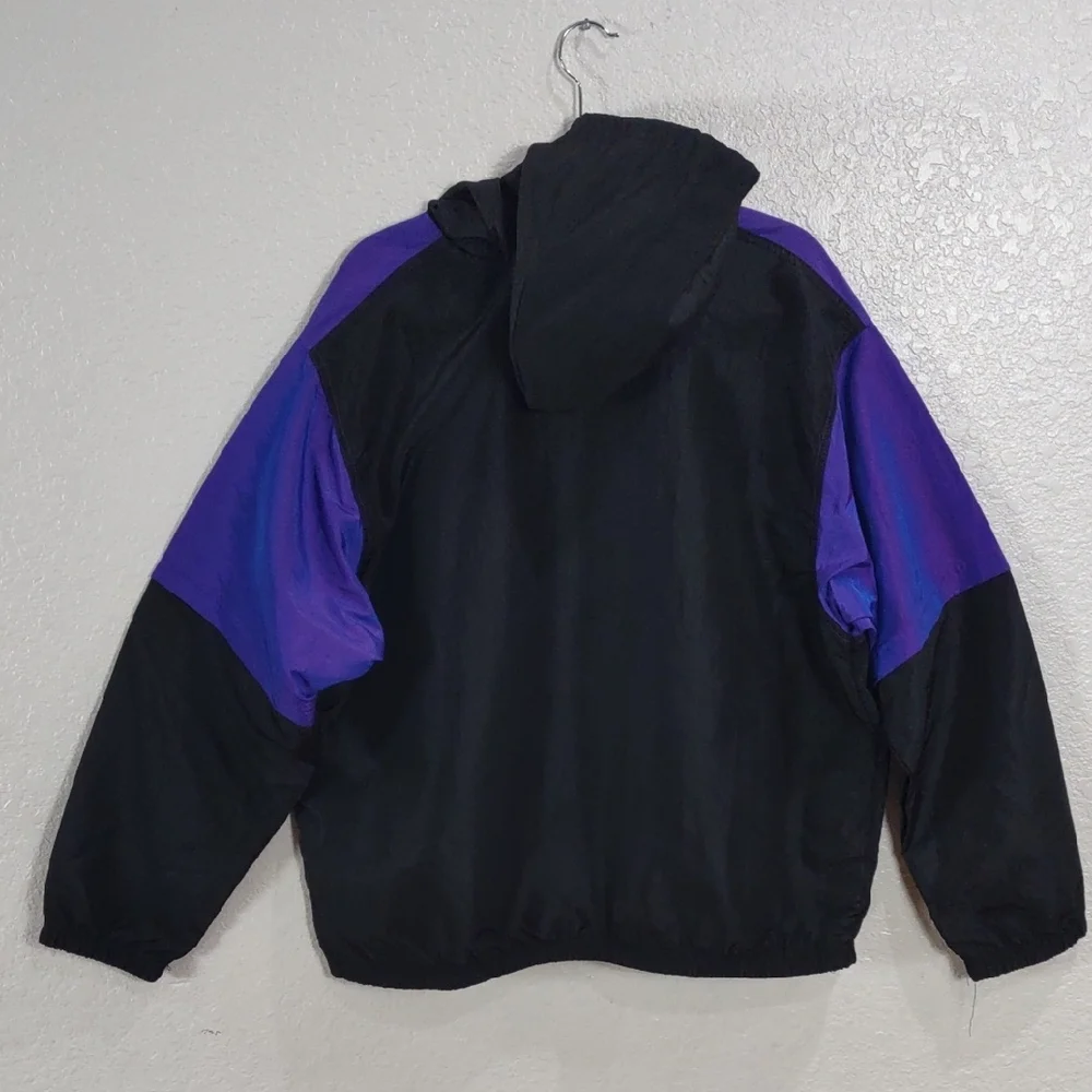 Vintage Surf Style, Purple and Black Windbreaker Jacket - Picture 10 of 17